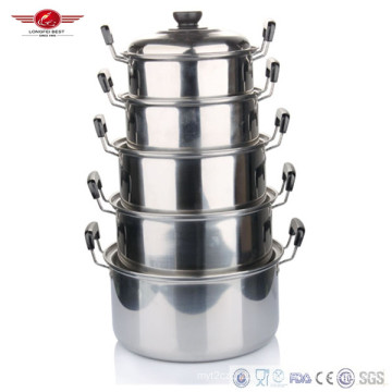 Good Quality Stainless Steel American High Pot Set